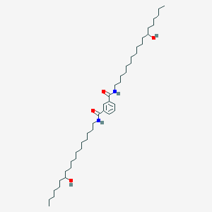 molecular formula C44H80N2O4 B14291215 N~1~,N~3~-Bis(12-hydroxyoctadecyl)benzene-1,3-dicarboxamide CAS No. 128534-85-0