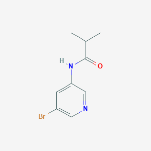 molecular formula C9H11BrN2O B1429122 N-(5-溴吡啶-3-基)-2-甲基丙酰胺 CAS No. 1266227-12-6