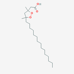 (3,5-Dimethyl-5-pentadecyl-1,2-dioxolan-3-YL)acetic acid