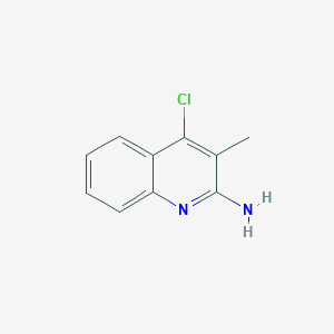 molecular formula C10H9ClN2 B1429123 4-氯-3-甲基喹啉-2-胺 CAS No. 1400701-41-8
