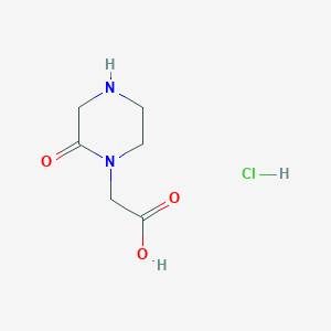 molecular formula C6H11ClN2O3 B1429126 2-氧代-1-哌嗪乙酸盐酸盐 CAS No. 32705-76-3