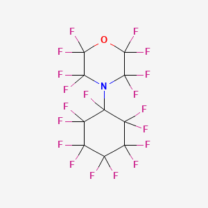 molecular formula C10F19NO B14291267 Morpholine, 2,2,3,3,5,5,6,6-octafluoro-4-(undecafluorocyclohexyl)- CAS No. 114832-09-6