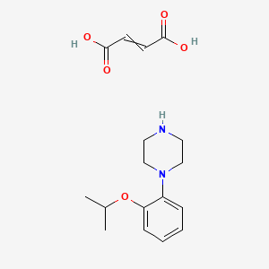 molecular formula C17H24N2O5 B14291274 But-2-enedioic acid;1-(2-propan-2-yloxyphenyl)piperazine CAS No. 119695-87-3