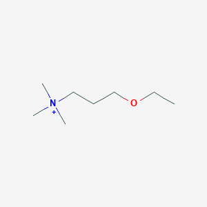 molecular formula C8H20NO+ B14291284 3-Ethoxy-N,N,N-trimethylpropan-1-aminium CAS No. 128475-12-7