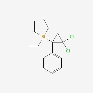 (2,2-Dichloro-1-phenylcyclopropyl)(triethyl)silane