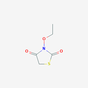 molecular formula C5H7NO3S B14291300 3-Ethoxy-1,3-thiazolidine-2,4-dione CAS No. 113780-65-7