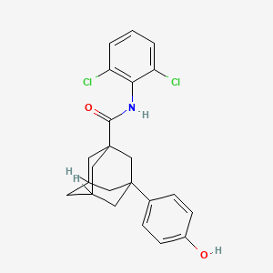 N-(2,6-Dichlorophenyl)-3-(4-hydroxyphenyl)adamantanecarboxamide