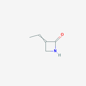 molecular formula C5H7NO B14291330 3-Ethylideneazetidin-2-one CAS No. 113385-83-4