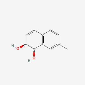 molecular formula C11H12O2 B14291331 (1R,2S)-7-methyl-1,2-dihydronaphthalene-1,2-diol CAS No. 127926-10-7