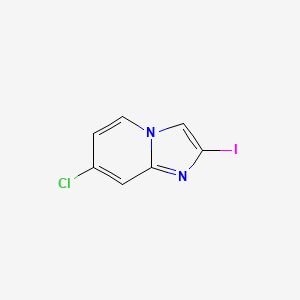 molecular formula C7H4ClIN2 B1429134 7-Chloro-2-iodoimidazo[1,2-A]pyridine CAS No. 1384265-42-2