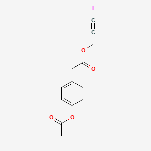 3-Iodoprop-2-yn-1-yl [4-(acetyloxy)phenyl]acetate