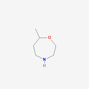 molecular formula C6H13NO B1429136 7-Methyl-1,4-oxazepane CAS No. 1273567-65-9