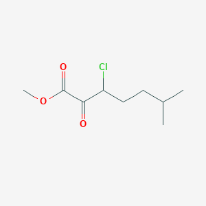 Methyl 3-chloro-6-methyl-2-oxoheptanoate