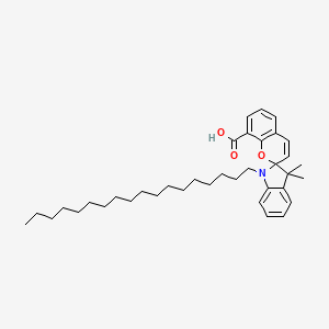 3',3'-Dimethyl-1'-octadecyl-1',3'-dihydrospiro[1-benzopyran-2,2'-indole]-8-carboxylic acid