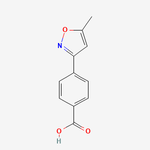 molecular formula C11H9NO3 B1429139 4-(5-methyl-3-isoxazolyl)Benzoic acid CAS No. 1231244-44-2
