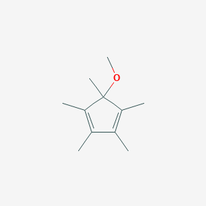 molecular formula C11H18O B14291398 1,3-Cyclopentadiene, 5-methoxy-1,2,3,4,5-pentamethyl- CAS No. 114564-19-1