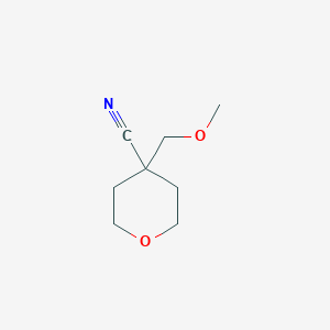 molecular formula C8H13NO2 B1429142 4-(Methoxymethyl)oxane-4-carbonitrile CAS No. 1268154-09-1