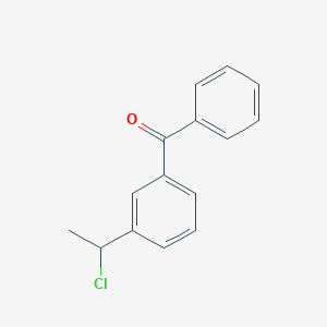 [3-(1-Chloroethyl)phenyl](phenyl)methanone