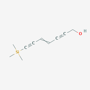 molecular formula C10H14OSi B14291496 7-(Trimethylsilyl)hept-4-ene-2,6-diyn-1-ol CAS No. 121099-19-2