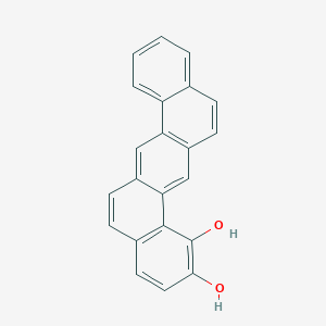 molecular formula C22H14O2 B14291538 Dibenz(a,h)anthracene-1,2-diol CAS No. 124027-77-6