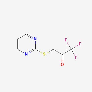 4(5H)-Pyrimidinone, 1,1,1-trifluoro-3-(2-pyrimidinylthio)-