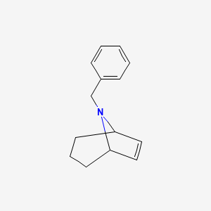 molecular formula C14H17N B14291605 8-Benzyl-8-azabicyclo[3.2.1]oct-6-ene CAS No. 113340-17-3