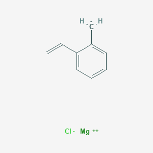 molecular formula C9H9ClMg B14291634 Magnesium chloride (2-ethenylphenyl)methanide (1/1/1) CAS No. 114627-07-5