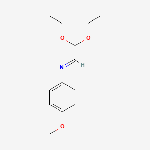 (1E)-2,2-Diethoxy-N-(4-methoxyphenyl)ethan-1-imine