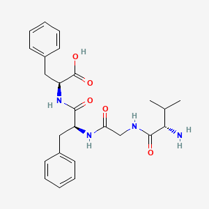 molecular formula C25H32N4O5 B14291669 H-Val-Gly-Phe-Phe-OH CAS No. 121139-01-3