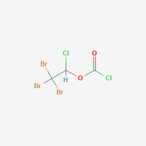 molecular formula C3HBr3Cl2O2 B14291680 2,2,2-Tribromo-1-chloroethyl carbonochloridate CAS No. 114519-94-7