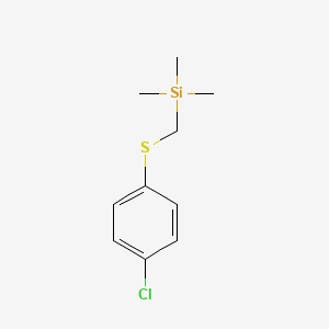 {[(4-Chlorophenyl)sulfanyl]methyl}(trimethyl)silane