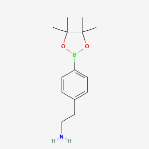 molecular formula C14H22BNO2 B1429169 2-(4-(4,4,5,5-四甲基-1,3,2-二氧杂硼环兰-2-基)苯基)乙胺 CAS No. 138500-90-0
