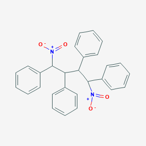 molecular formula C28H24N2O4 B14291698 1,1',1'',1'''-(1,4-Dinitrobutane-1,2,3,4-tetrayl)tetrabenzene CAS No. 114288-80-1