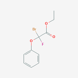 Ethyl bromo(fluoro)phenoxyacetate