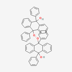 molecular formula C52H38O4 B14291743 10,10'-Peroxybis(9,10-diphenyl-9,10-dihydroanthracen-9-ol) CAS No. 113882-03-4