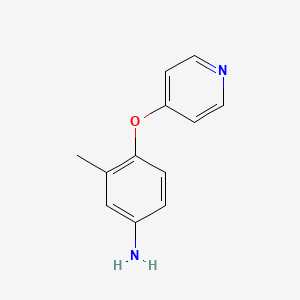 molecular formula C12H12N2O B1429175 3-甲基-4-(吡啶-4-氧基)苯胺 CAS No. 871020-28-9