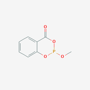 molecular formula C8H7O4P B14291755 4H-1,3,2-Benzodioxaphosphorin-4-one, 2-methoxy- CAS No. 117887-30-6