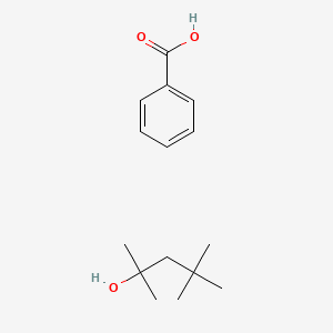 molecular formula C15H24O3 B14291768 Benzoic acid;2,4,4-trimethylpentan-2-ol CAS No. 117685-92-4