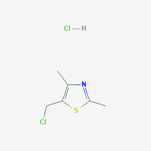 B1429177 5-(Chloromethyl)-2,4-dimethyl-1,3-thiazole hydrochloride CAS No. 91615-75-7