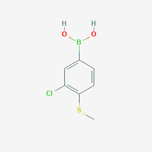 molecular formula C7H8BClO2S B1429179 3-氯-4-(甲硫基)苯硼酸 CAS No. 877383-14-7