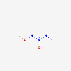 molecular formula C3H9N3O2 B14291819 2-Methoxy-N,N-dimethyl-1-oxo-1lambda~5~-diazen-1-amine CAS No. 112753-60-3