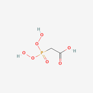 molecular formula C2H5O7P B14291825 [Bis(hydroperoxy)phosphoryl]acetic acid CAS No. 124886-24-4