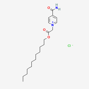 4-Carbamoyl-1-[2-(dodecyloxy)-2-oxoethyl]pyridin-1-ium chloride