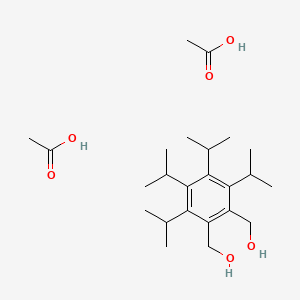 Acetic acid;[2-(hydroxymethyl)-3,4,5,6-tetra(propan-2-yl)phenyl]methanol