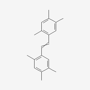 molecular formula C20H24 B14291856 1,1'-(Ethene-1,2-diyl)bis(2,4,5-trimethylbenzene) CAS No. 113459-88-4