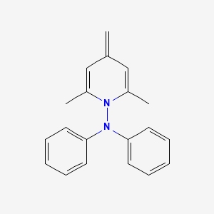 molecular formula C20H20N2 B14291869 2,6-Dimethyl-4-methylidene-N,N-diphenylpyridin-1(4H)-amine CAS No. 114092-71-6