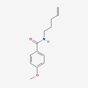 molecular formula C13H17NO2 B14291873 4-Methoxy-N-(pent-4-en-1-yl)benzamide CAS No. 113261-21-5