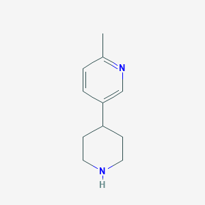 B1429188 2-Methyl-5-(piperidin-4-yl)pyridine CAS No. 1137950-06-1