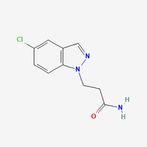 3-(5-Chloro-1H-indazol-1-yl)propanamide