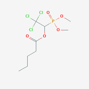 2,2,2-Trichloro-1-(dimethoxyphosphoryl)ethyl pentanoate